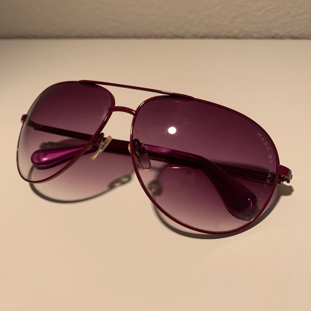 Marc by Marc Jacobs Purple Aviator Sunglasses